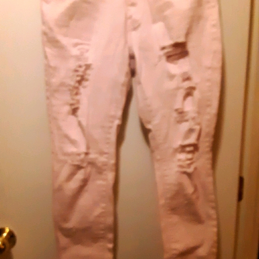 Distressed jeans